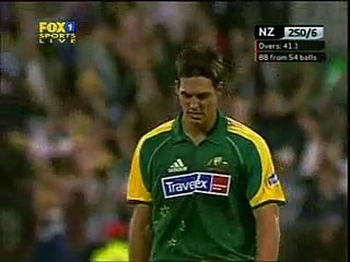 Dont laugh at Mitchell Johnson funny fail gets hit OUT OF THE GROUND on debut in 2005