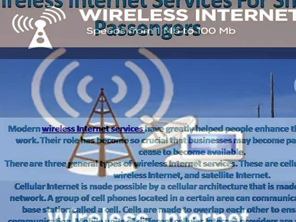 Wireless Internet Services For Ship Passengers