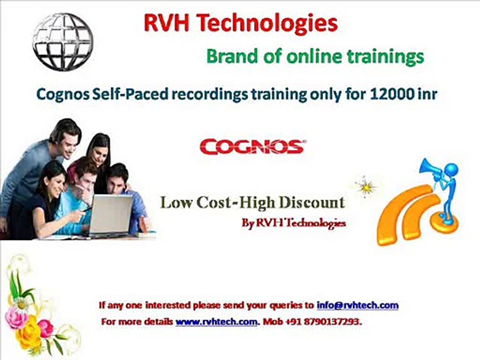 cognos self-paced recordings training for low price cost fee