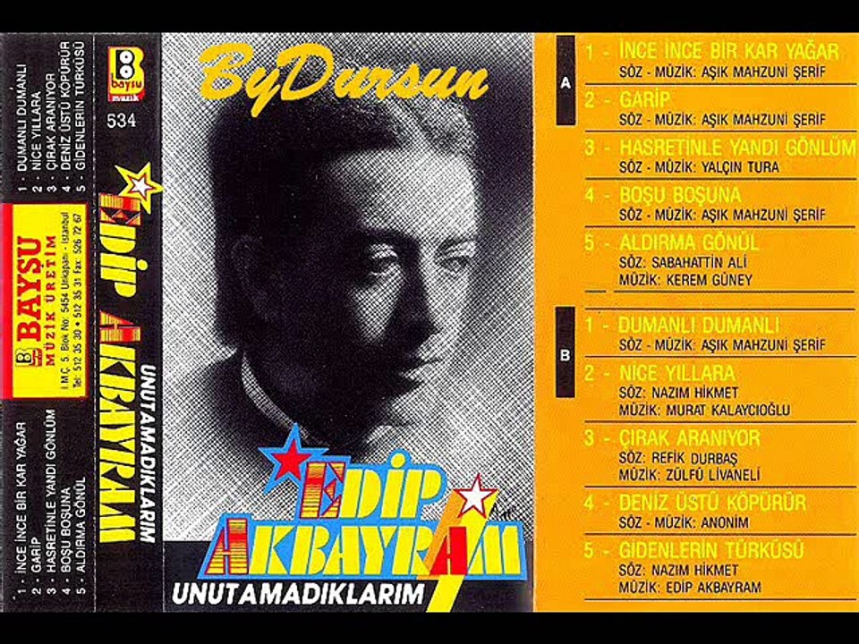 Hasretinle Yandı Gönlüm - Edip Akbayram 1992 (320 Kbps)