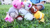 Fun TOYS Bun Bun Toyz Stacking Plush Cute Funny Challenge Video Dog Cow Cat Pig Bear Mouse Monkey