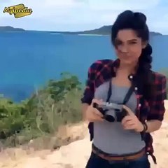 Unseen Clip of Ayesha Omar on Set of Haier Shoot