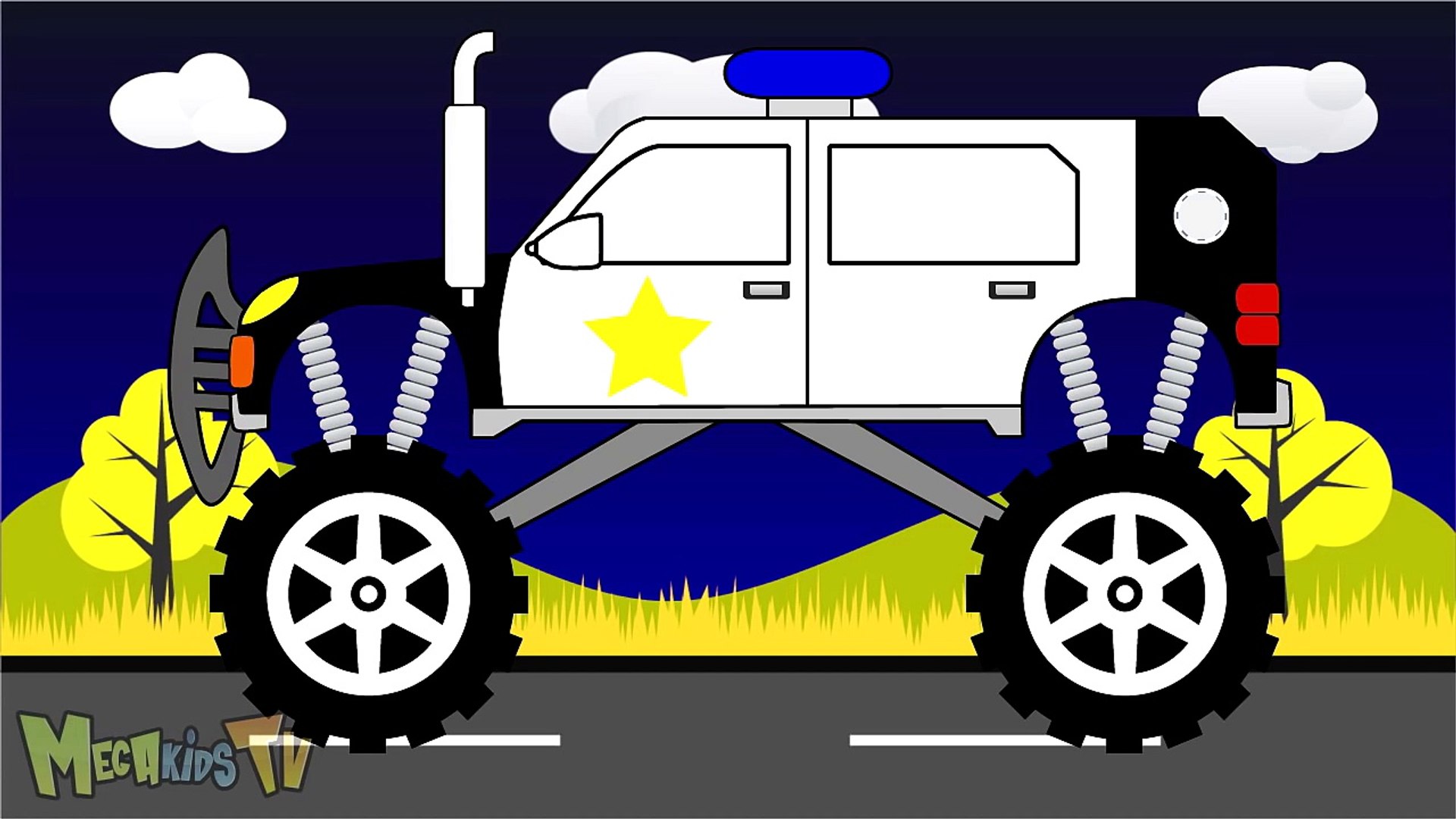 монстр трак полиция. покажи полицейский монстр трак. включи про полицейских монстров. монстр трак полицейская машина. Babybus полиция.