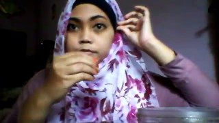Video Cara Memakai Jilbab Pashmina Bunga l How To Wear A Pashmina Flowers Scarf Totorial l Hijabers Style 13