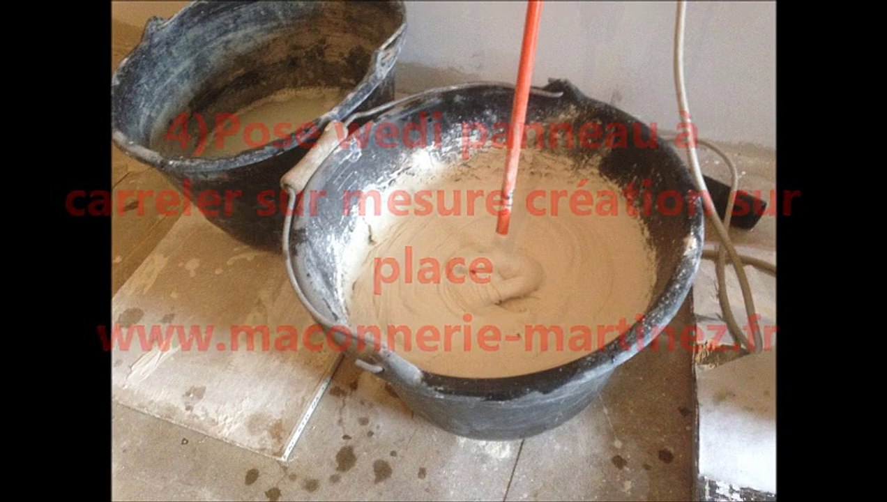 Création bac a douche a l’italienne, pose et branchement (wedi)