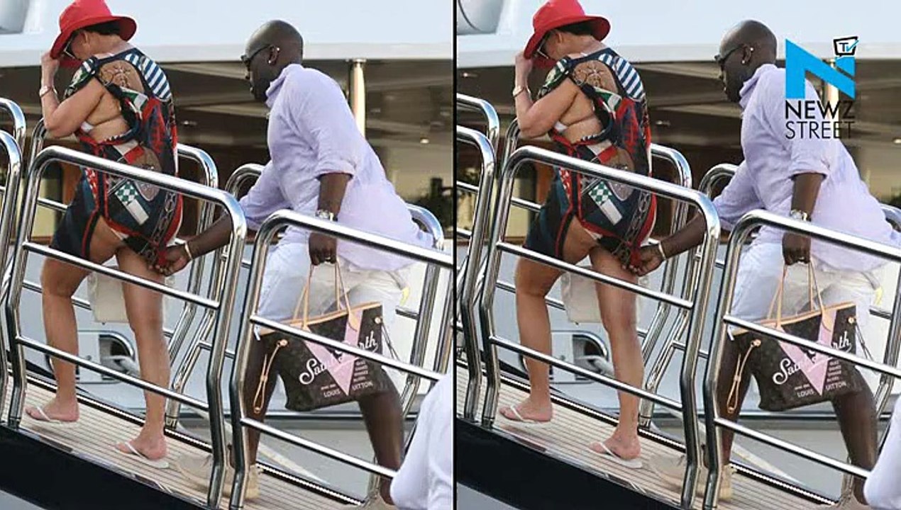 Corey Gamble preserves bikini-clad Kris Jenner's modesty