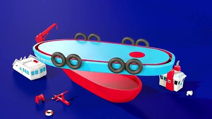 Boats and ships for children. Construction game_ tugboat. Educational videos cartoons for toddlers