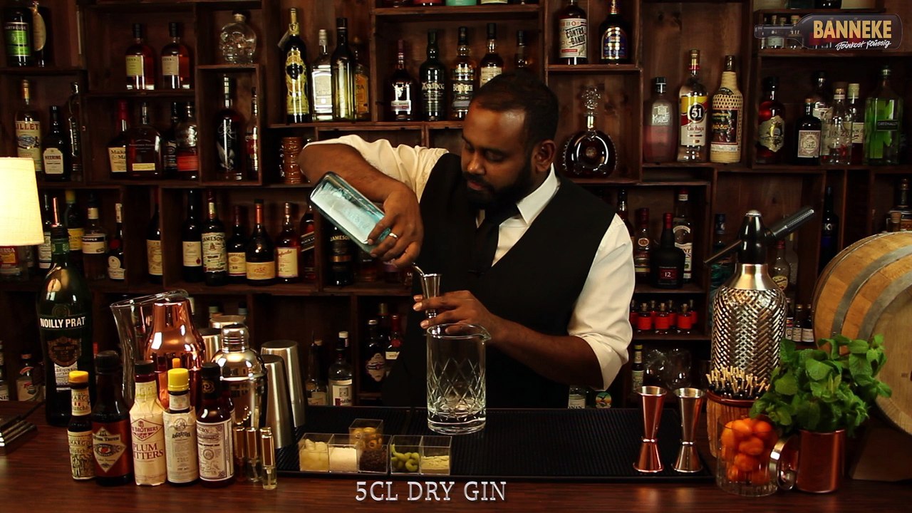 Dirty Martini - Gin Cocktail selber mixen - Schüttelschule by Banneke