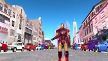 Ironman 3D Cartoon Fighting And Singing Finger Family Nursery Rhymes For Children