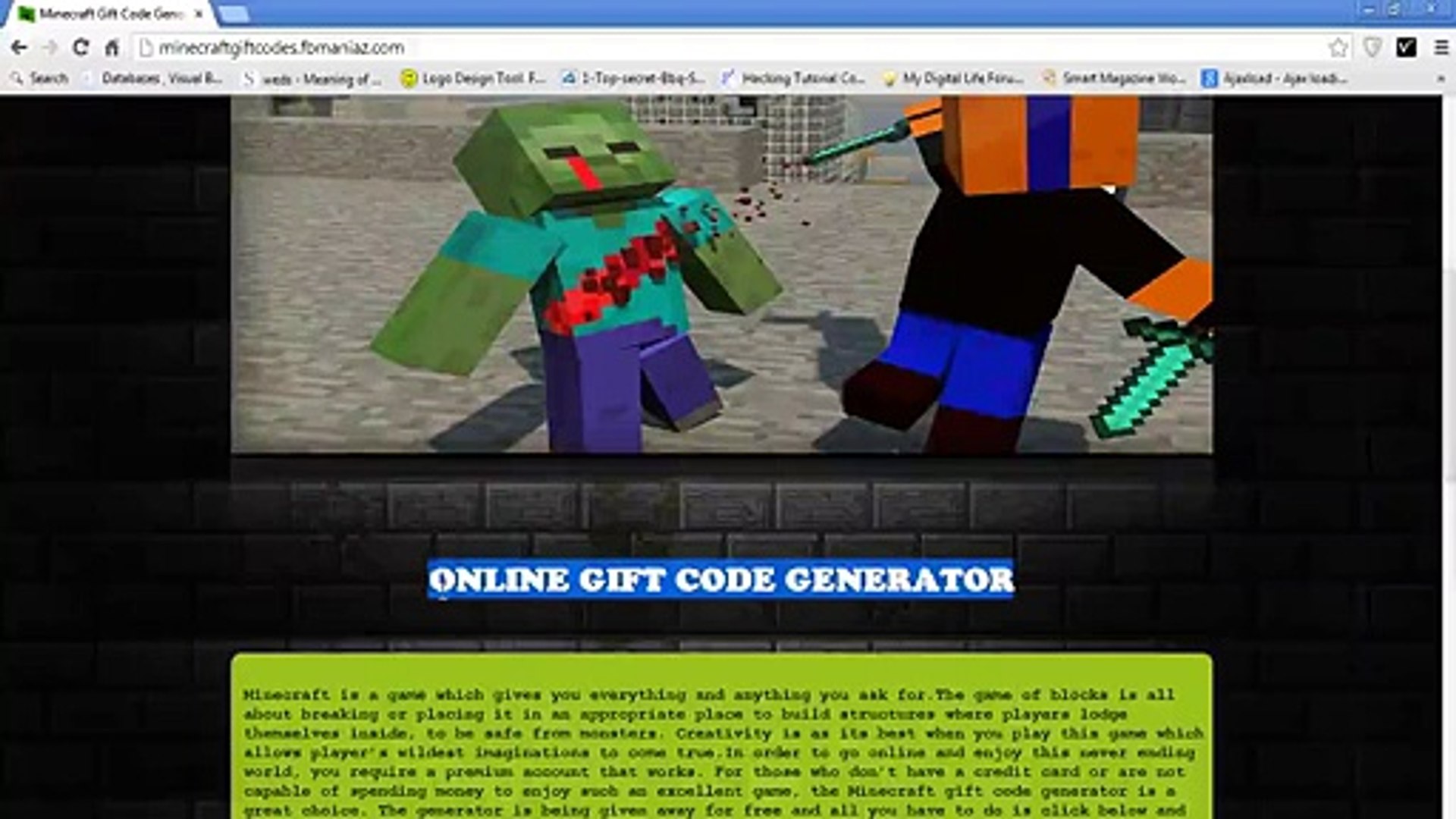 Free minecraft code no survey or download pc