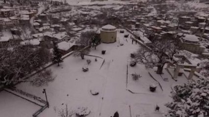 Tarihi Konaklar Beyaza Büründü