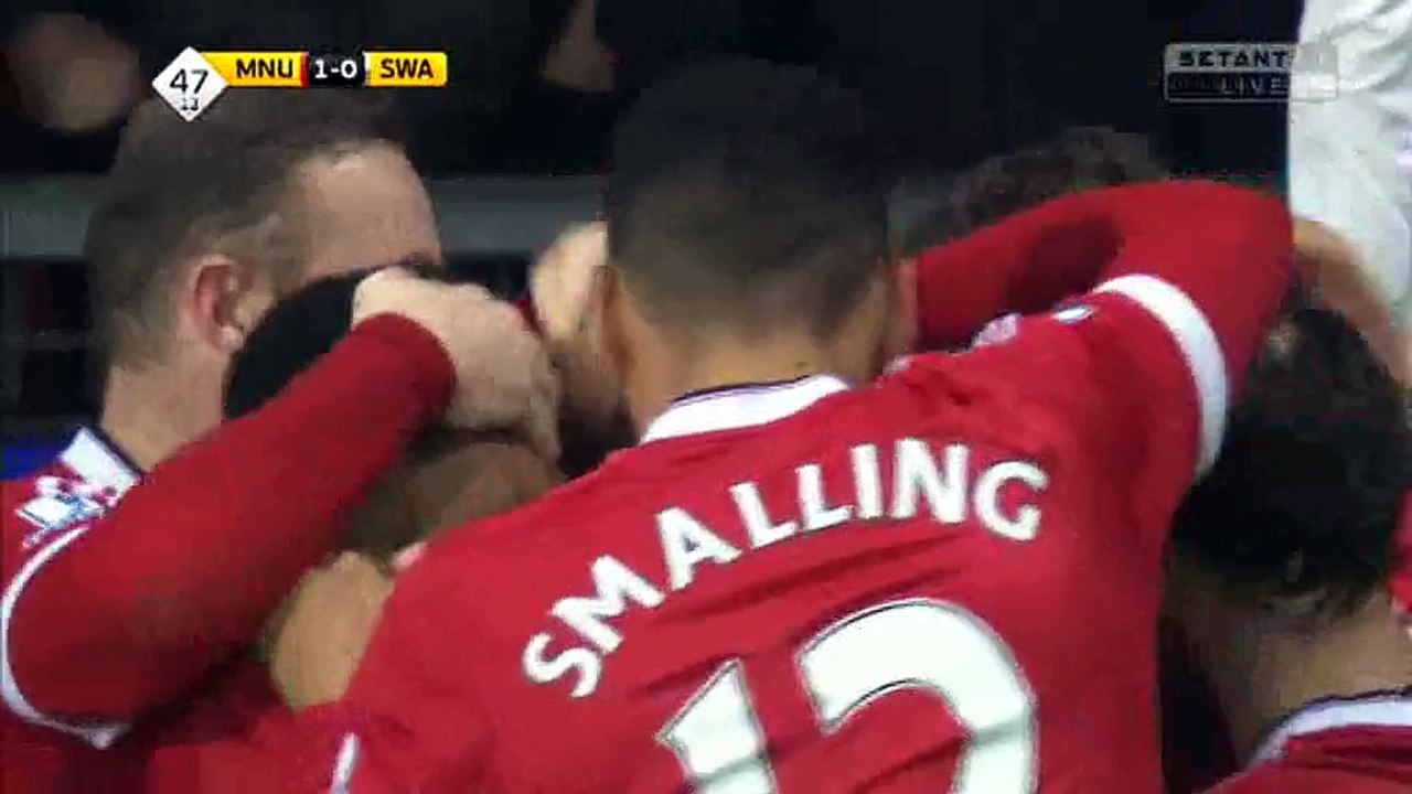 Anthony Martial Goal - Manchester United 1-0 Swansea - 02-01-2016 - Video Dailymotion