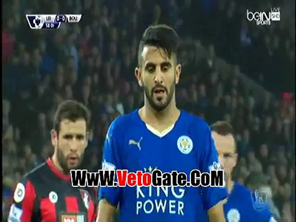 "رياض محرز" يهدر ضربة جزاء لـ ليستر سيتى امام بورنموث