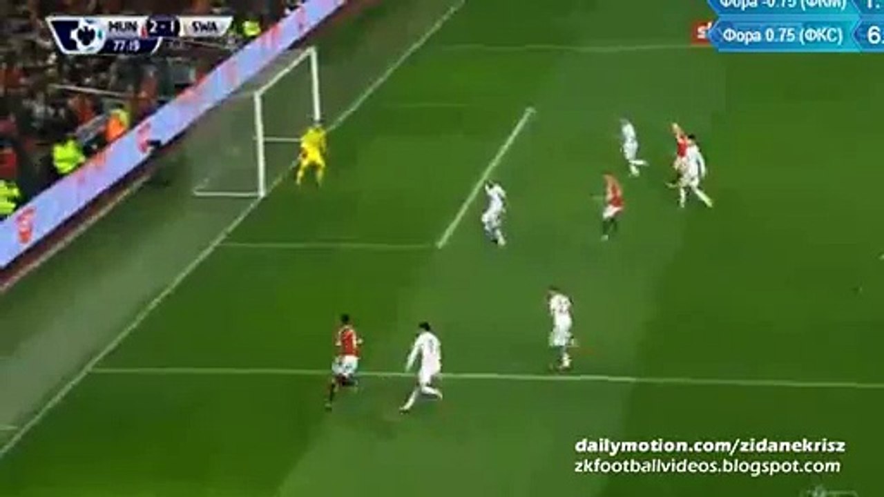Wayne Rooney 2:1 | Manchester United - Swansea City 02.01.2015 HD