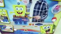 Spongebob Talking Krabby Patty Maker Spongebob Squarepants Playset Unboxing and Toy Review
