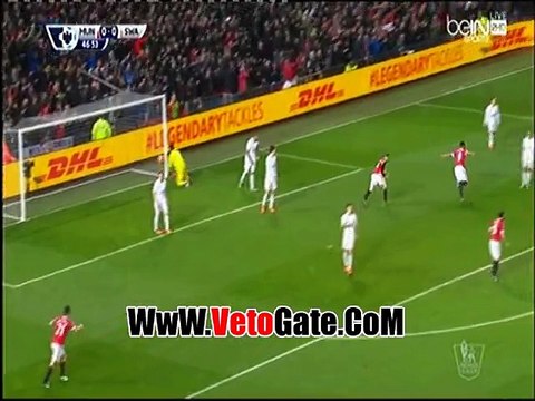 المان يونايتد يفوز بثنائيه فى شباك سوانزى سيتى