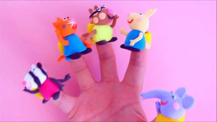 Friends Peppa Pig Finger Family Rhyme Song with Play Doh Friends