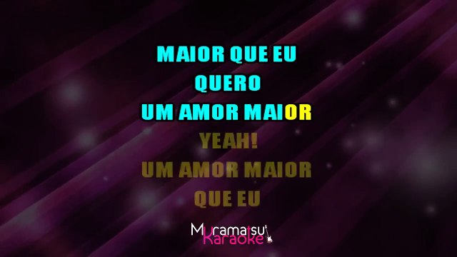 Jota Quest - Amor Maior (Karaoke Version)