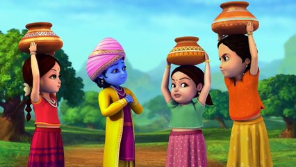 Krishna taste's butter from small pots