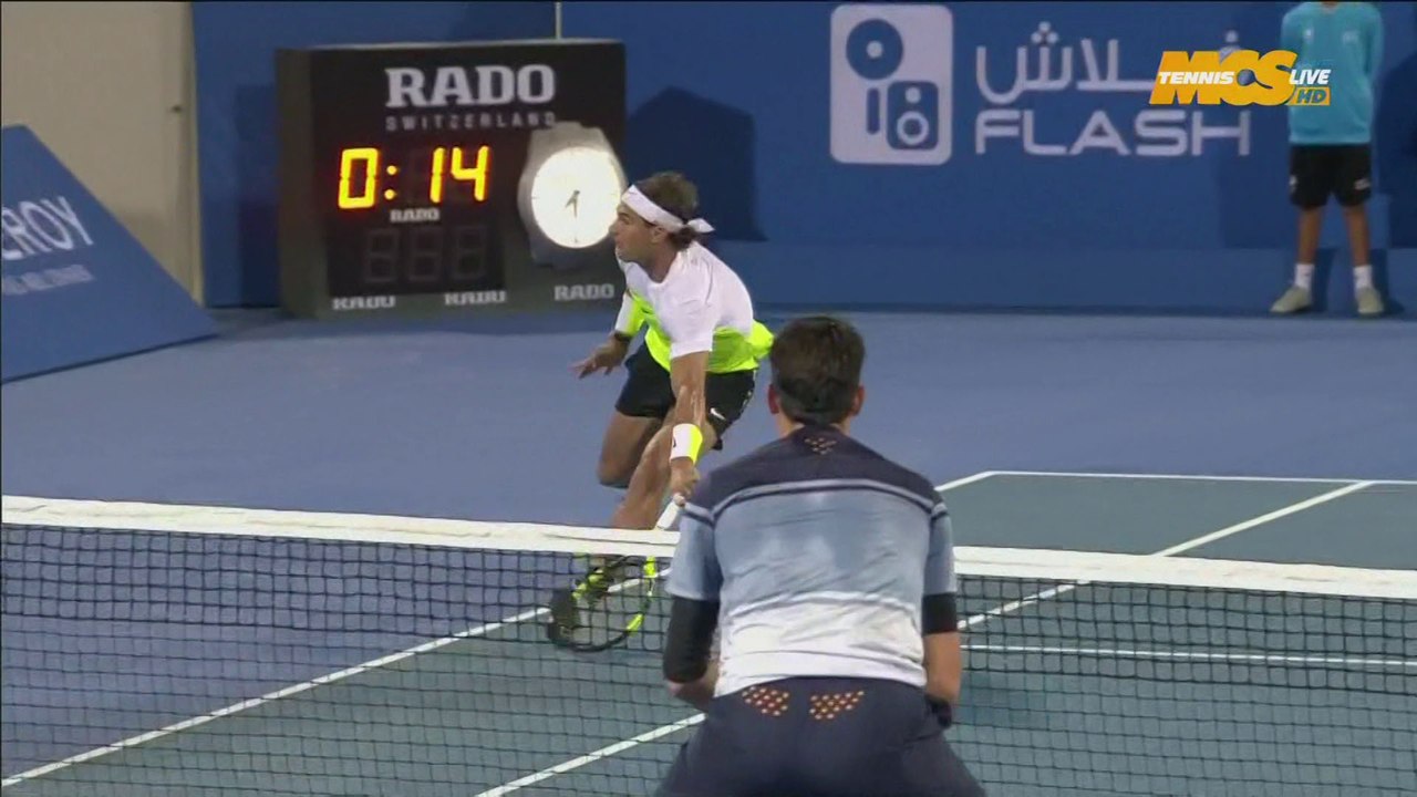 Nadal vs Raonic, Abu Dhabi Exhibition 2016 (Finale), Highlights HD - Mubadala World Championship