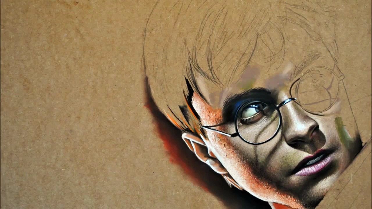 Une peinture hyperréaliste de Harry Potter, en Time Lapse