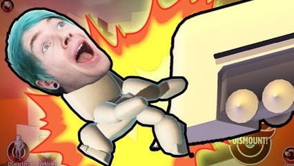 DanTDM - Turbo Dismount | IT'S RAINING TRAINS!! | TheDiamondMinecart