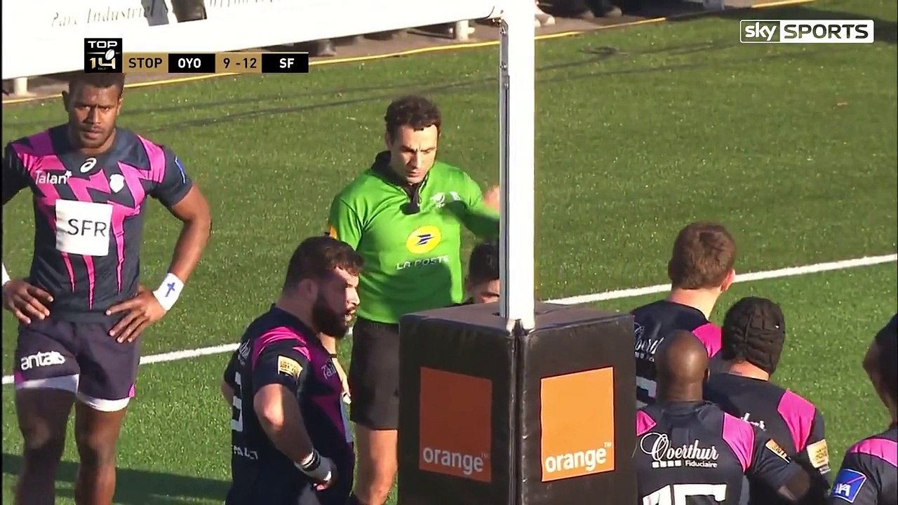 Lucky penalty rebound on post leads to try