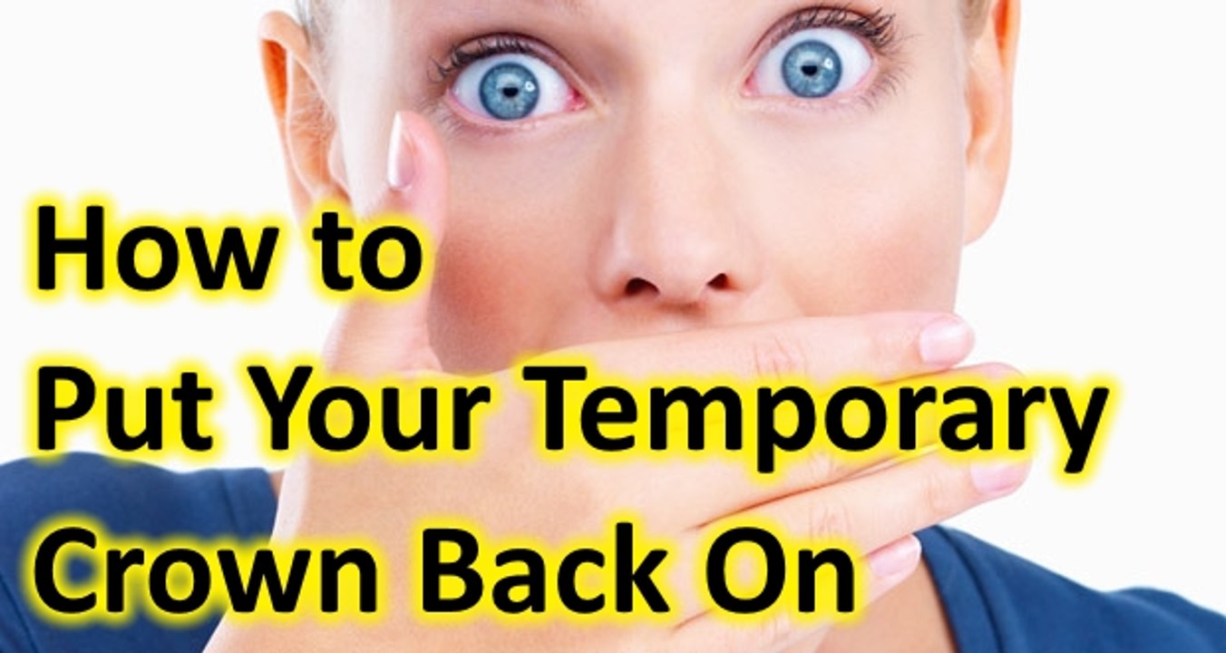 How to recement a Temporary Crown. Temporary crown fell