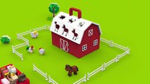 Farm animals video for children toddlers babies. Learn farm animals and their sounds in En