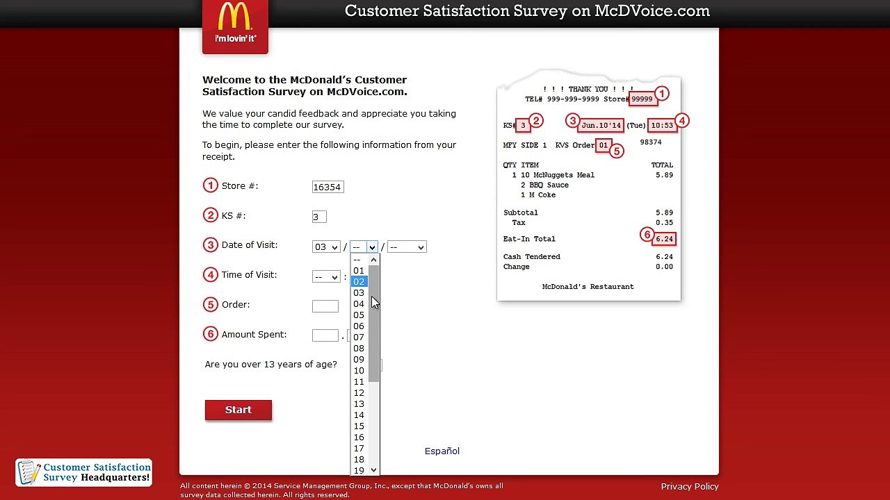 How to Participate in McDonald's Survey