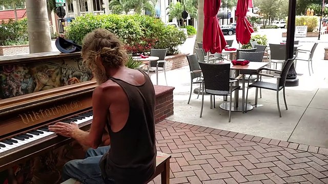 Homeless Man Plays Piano Beautifully (Sarasota, FL) (ORIGINAL)