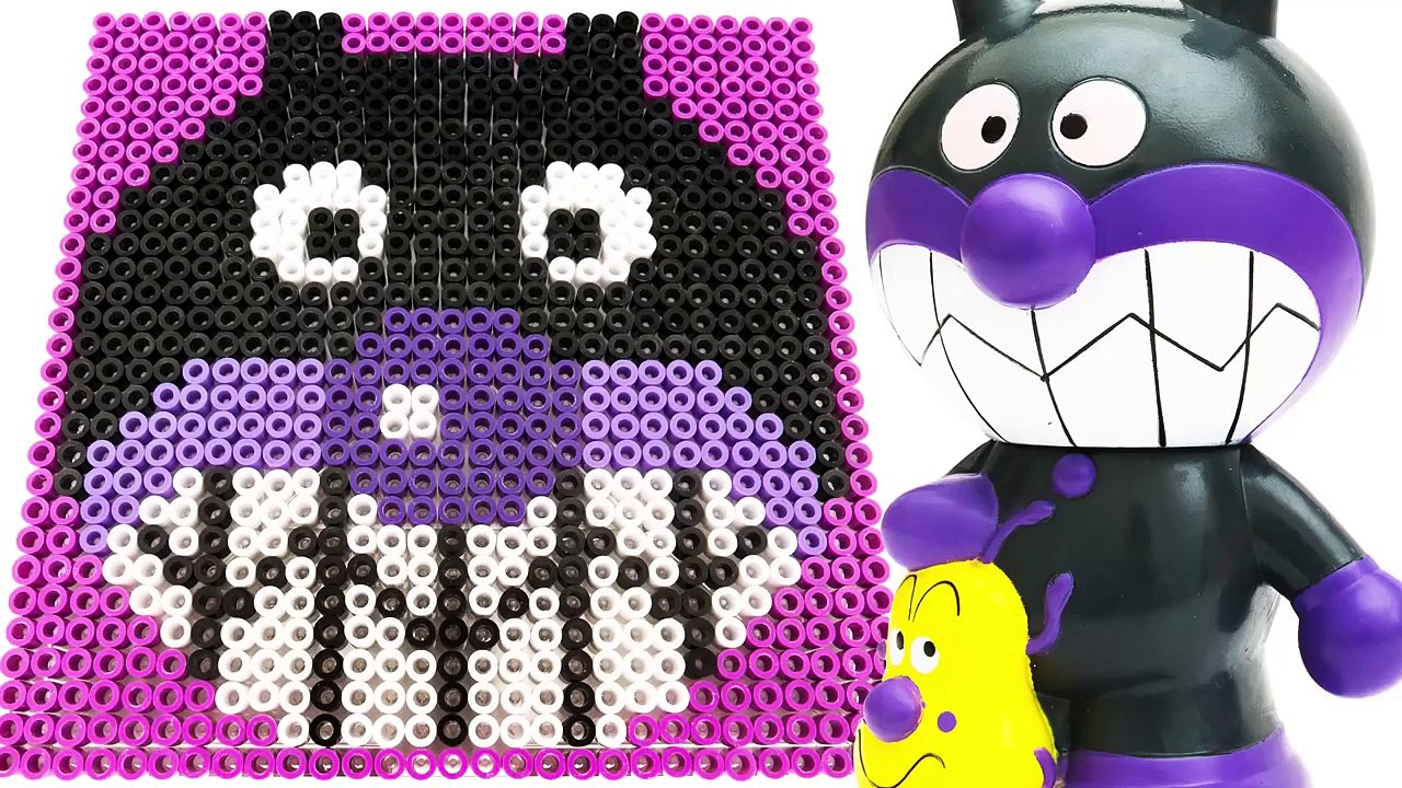 アンパンマン ドット絵 ばいきんまんをビーズで描く PPCandy Channel Anpan...