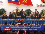 Lao NEWS on LNTV: Laos hopes of achieving fundamental poverty reduction.30/4/2015