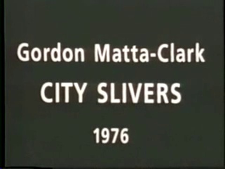 City Silver by Gordon Matta-Clarck - 1976