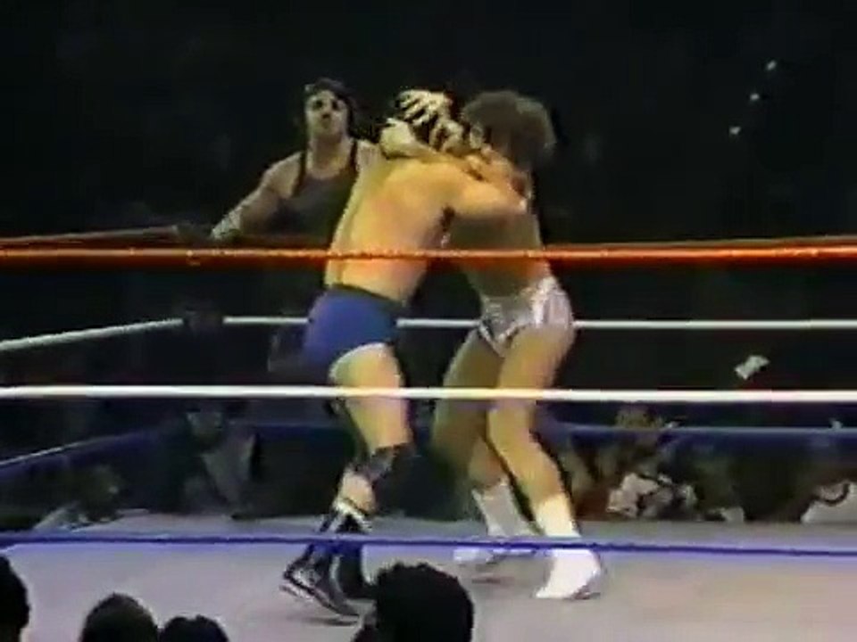 Corp Kirchner & Lanny Poffo in action   Championship Wrestling Nov 30th, 1985