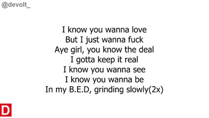 Jacquees - B.E.D (Lyrics on screen)