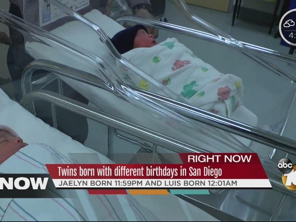San Diego Twins with Different Birthdays
