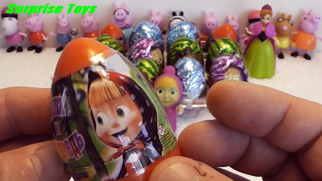 Маша и Медведь, Masha i Medved, Frozen, Disney, Peppa Pig, Frozen Toys, Peppa Pig Toys, Eggs,