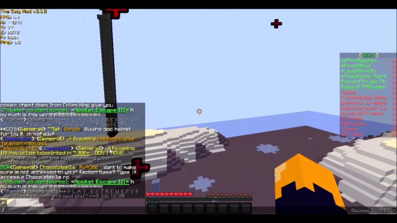 ukfsgaming TPA killing - CosmicPvP