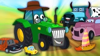 Old Mac Donald | Funny Old MacDonald With Cars