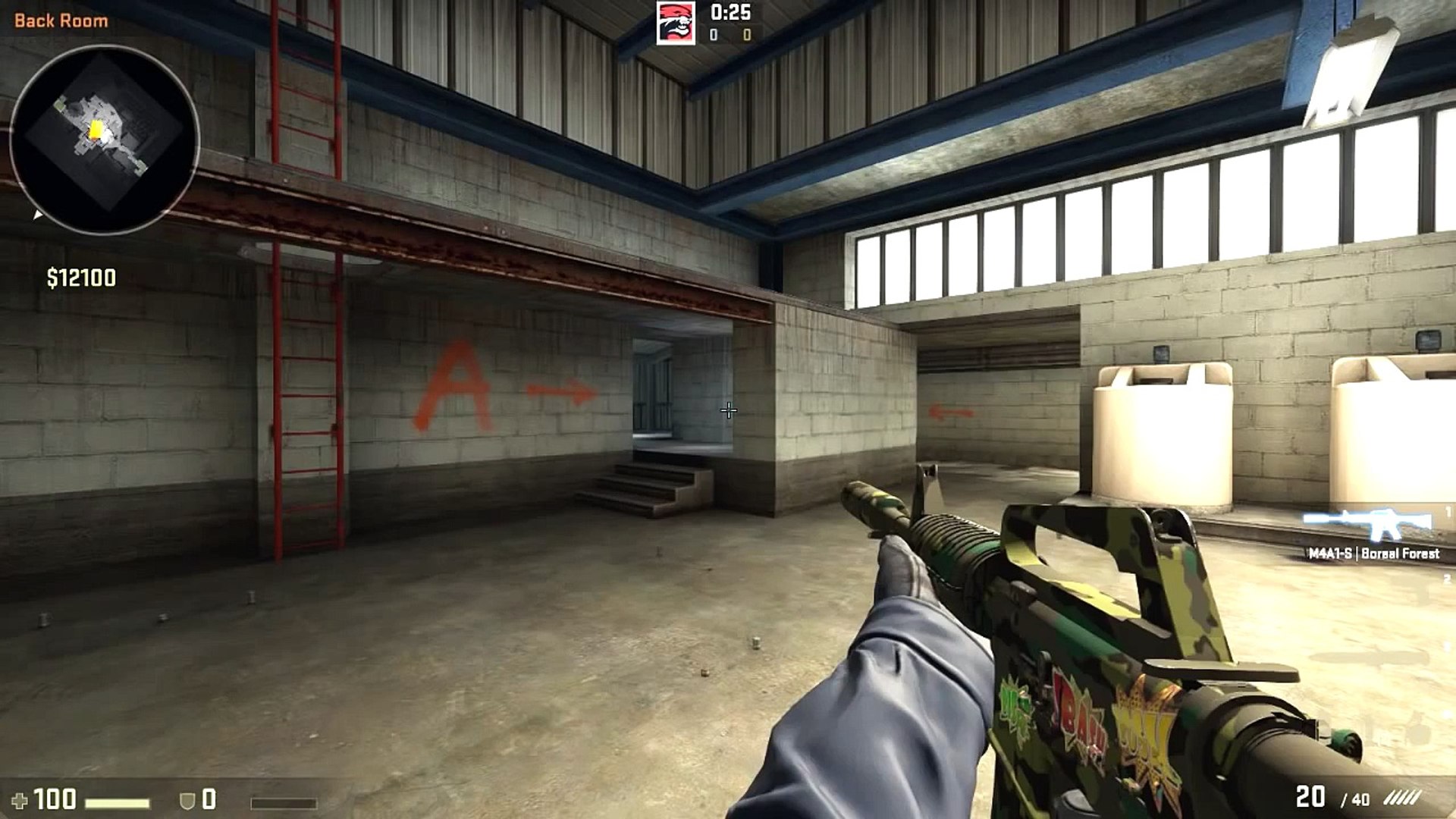 de_nuke 2 Pop Flashes + Smoke