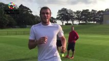 Gareth Bale takes a Dizzy Penalty for #dizzygoals