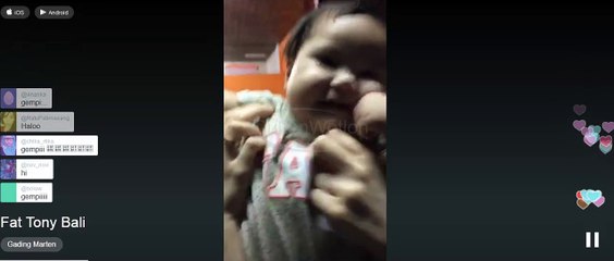 Live Periscope l Gempita Nora Marten Lagi Pesen Hamburger Di Fat Tony Bali