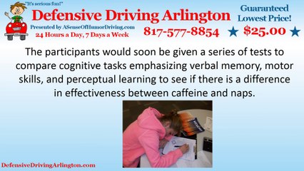 Caffeine Vs. Napping Driving Effects