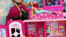 HUGE SURPRISE TOYS CHALLENGE Surprise Toys Batman & Barbie Dollhouse Hunt Spiderman vs Dis