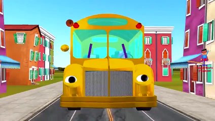 Descargar video: Spiderman, Hulk And Dinosaurs Cartoons Singing Wheels On The Bus Go Round And Round Nurser