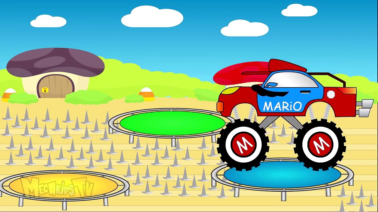 Bee Truck Vs Mario Truck - Video For Kids - Mega Kids Tv
