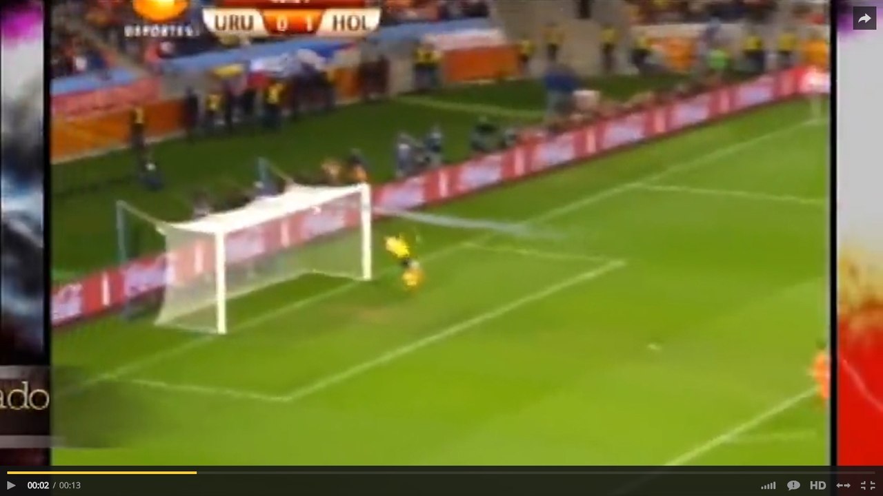 Gol DE DIEGO FORLAN CON EFECTOS ESPECIALES FRENTE A HOLANDA SPECIAL EFECTS