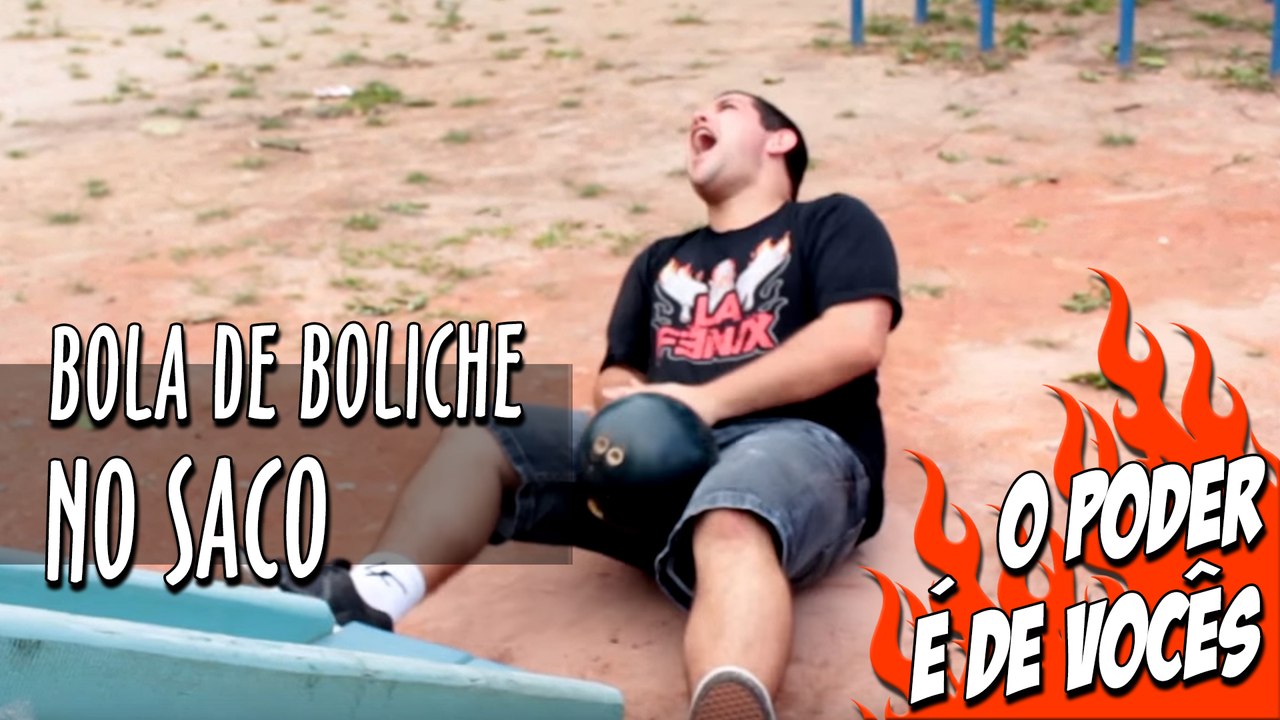 Bola de Boliche no Saco