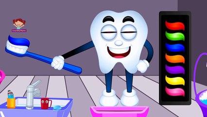 Learn Colors with Teeth Brush, Teach Colours, Baby Children Kids Learning Videos by Baby R